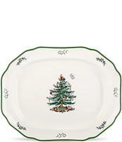 Spode Christmas Tree Sculpted 19#double; Platter