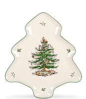 Spode Christmas Tree Tree Shape Platter, 14#double;