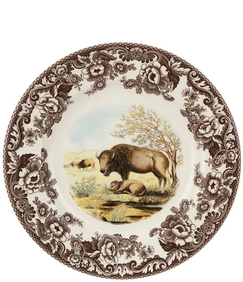 Spode Woodland Bison Dinner Plate