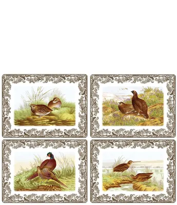 Spode Festive Fall Collection Woodland Pimpernel Spode Placemats, Set of 4