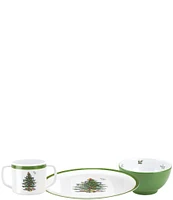 Spode Melamine Christmas Tree 3-Piece Kid Set