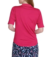 Sport Haley Knit Collared Short Sleeve Polo