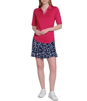Sport Haley Knit Collared Short Sleeve Polo