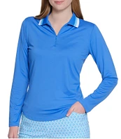 Sport Haley Mandy Collared Long Sleeve Quarter Zip Polo