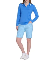 Sport Haley Mandy Collared Long Sleeve Quarter Zip Polo