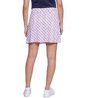 Sport Haley Prescott Printed A-Line Side Pleats Pull-On Skirt