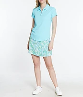 Sport Haley Short Sleeve Quarter Zip Collared Polo