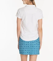 Sport Haley Short Sleeve Quarter Zip Collared Polo