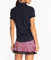 Sport Haley Short Sleeve Quarter Zip Collared Polo