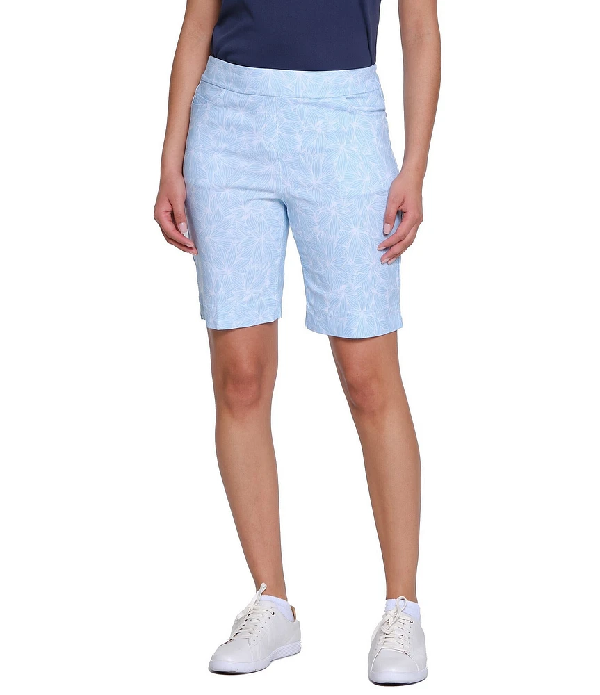 Sport Haley Slimsation Printed Pull-On Pocketed Shorts