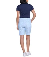Sport Haley Slimsation Printed Pull-On Pocketed Shorts