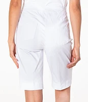 Sport Haley Slimsation Pull-On Solid Pocketed Bermuda Shorts