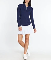 Sport Haley Sunscape UPF Long Sleeve Quarter Zip Mockneck Top