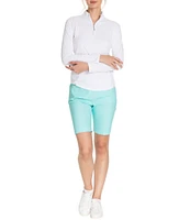 Sport Haley Sunscape UPF Long Sleeve Quarter Zip Mockneck Top