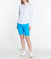Sport Haley Sunscape UPF Long Sleeve Quarter Zip Mockneck Top