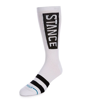 Stance Striped Signature Logo Crew Socks