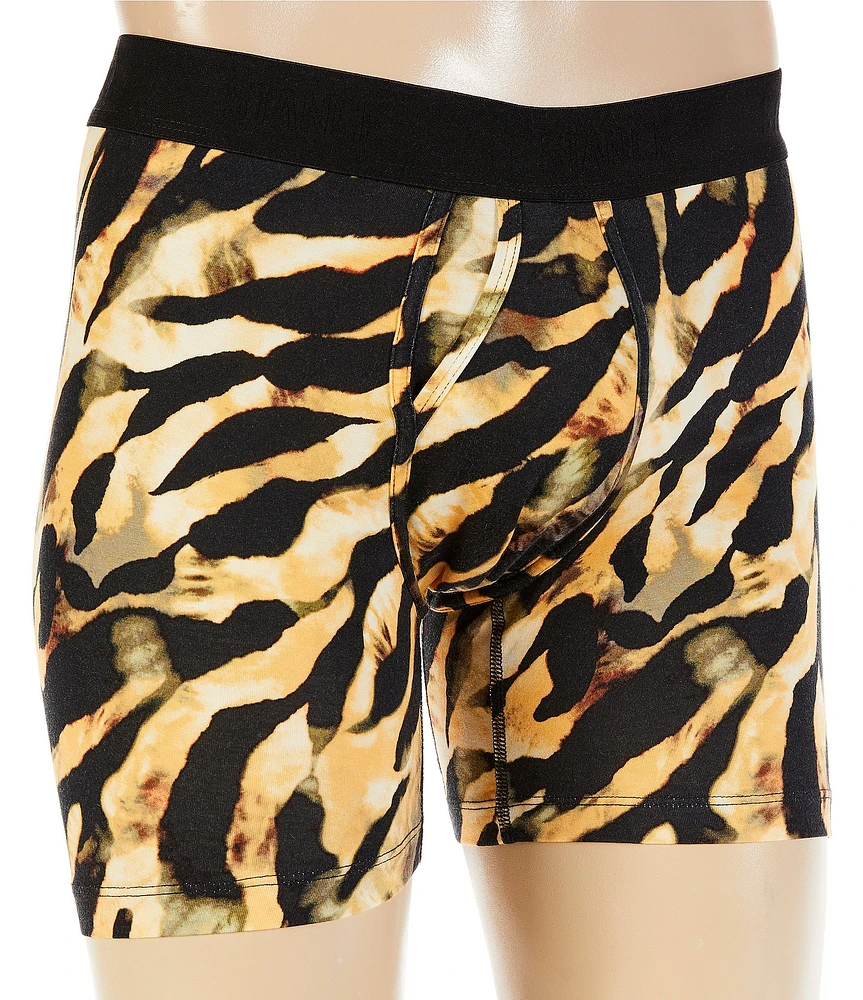 Stance Wholester Multicolor Animal Print 6#double; Inseam Boxer Briefs