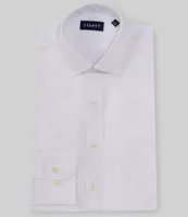 STANTT Performance Stretch Classic Fit Spread Collar Solid Twill Dress Shirt