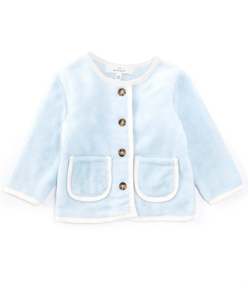 Starting Out Baby Boys 3-24 Months Sherpa Cardigan Sweater