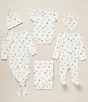 Starting Out Baby Boys Newborn-6 Months Round Neckline Long Sleeve Sports Gown