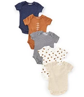 Starting Out Baby Boys Newborn-9 Months Footeball Print 5-Pack Bodysuits