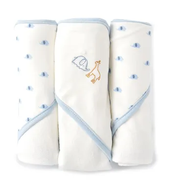 Starting Out Baby Elephant 3-Pack Hooded Towels