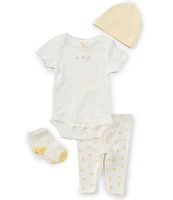 Starting Out Baby Girls Newborn-18 Months Short Sleeve Embroidered Duck Top & Pants Set