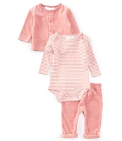 Starting Out Baby Girls Newborn-9 Months 3-Piece Velour Take-Home Set