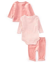 Starting Out Baby Girls Newborn-9 Months 3-Piece Velour Take-Home Set