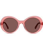 Stella McCartney Women's 54mm Transparent Round Sunglasses