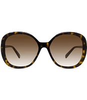 Stella McCartney Women's S-Wave 58mm Havana Round Sunglasses