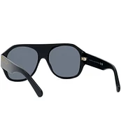 Stella McCartney Women's SC40054 56mm Pilot Black Sunglasses