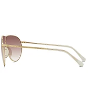 Stella McCartney Women's SC40064 99mm Pilot Sunglasses