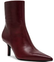 Steve Madden Alston Leather Pointed Toe Dress Booties