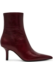 Steve Madden Alston Leather Pointed Toe Dress Booties