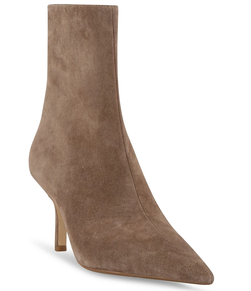 Steve Madden Alston Suede Pointed Toe Dress Booties