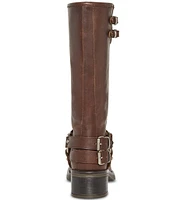 Steve Madden Astor Leather Moto Engineer Boots