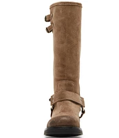 Steve Madden Astor Suede Moto Engineer Boots