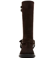 Steve Madden Astor Suede Moto Engineer Boots