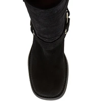 Steve Madden Astor Suede Moto Engineer Boots