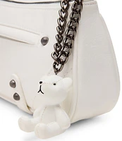 Steve Madden Becka Tassle Bear Charm Shoulder Bag