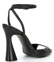 Steve Madden Beki Leather Sculptural Heel Dress Sandals