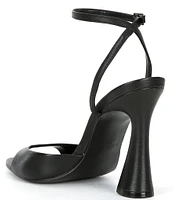 Steve Madden Beki Leather Sculptural Heel Dress Sandals