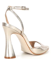 Steve Madden Beki Leather Sculptural Heel Dress Sandals