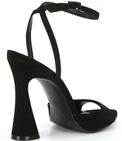 Steve Madden Beki Nubuck Sculptural Heel Dress Sandals