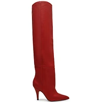 Steve Madden Bellamie Leather Slouchy Over The Knee Boots