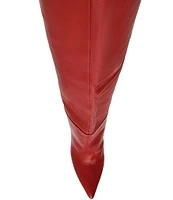 Steve Madden Bellamie Leather Slouchy Over The Knee Boots