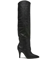 Steve Madden Bellamie Leather Slouchy Over The Knee Boots