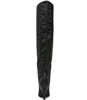 Steve Madden Bellamie Leather Slouchy Over The Knee Boots