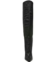 Steve Madden Bellamie Leather Slouchy Over The Knee Boots